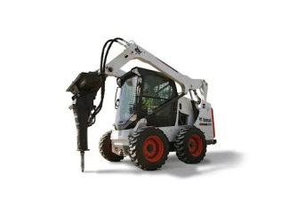 Мини-погрузчик Bobcat S175 с гидромолотом